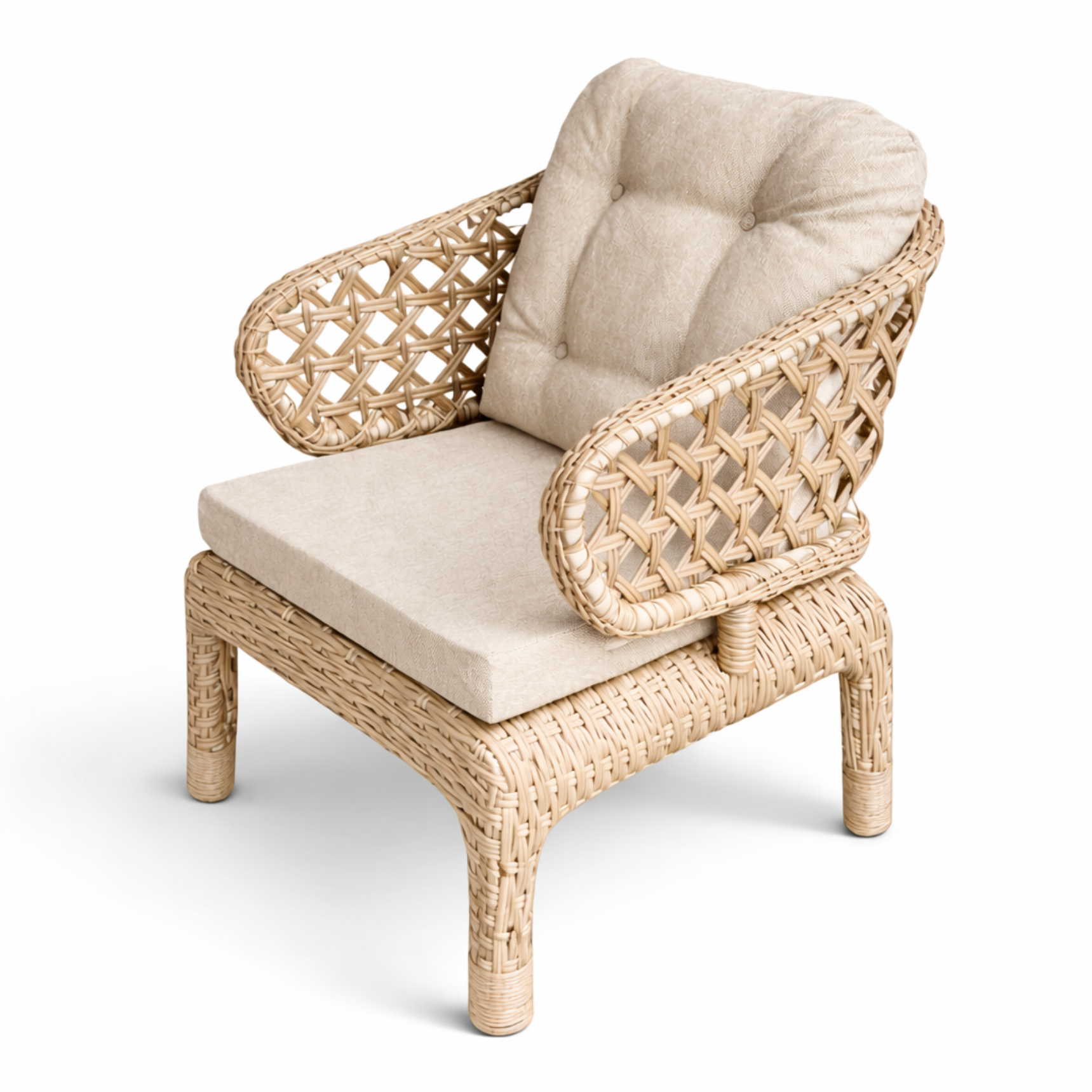 Cenevre Raddan Tekli Koltuk - Kapiçino